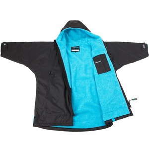 2024 Dryrobe Junior Advance Long Sleeve Change Robe V3 V3KSLSDA - Black / Blue