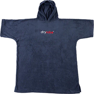 2024 Dryrobe Organic Cotton Hooded Towel Change Robe V3 DOCTV3 - Navy / Blue