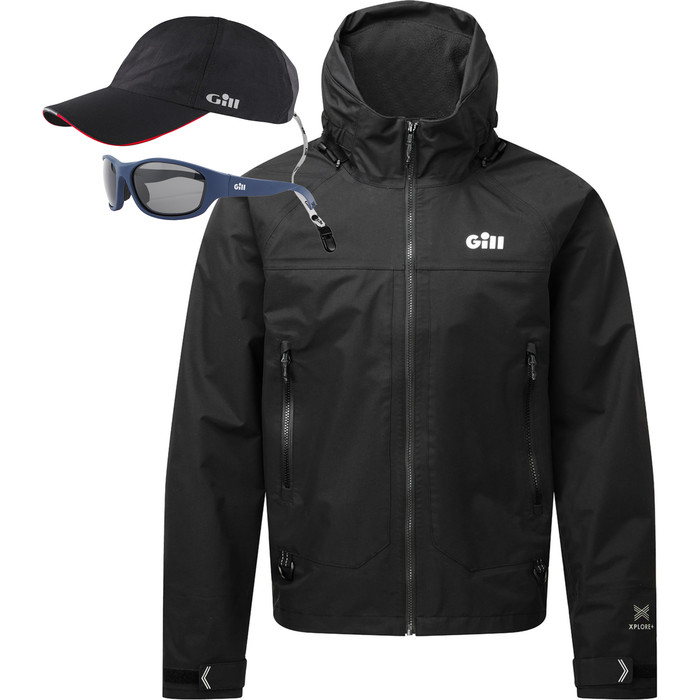 Giacca Vela Donna Gill Pilot Inshore 2023, Impermeabile, Cappuccio Ripiegabile - Black