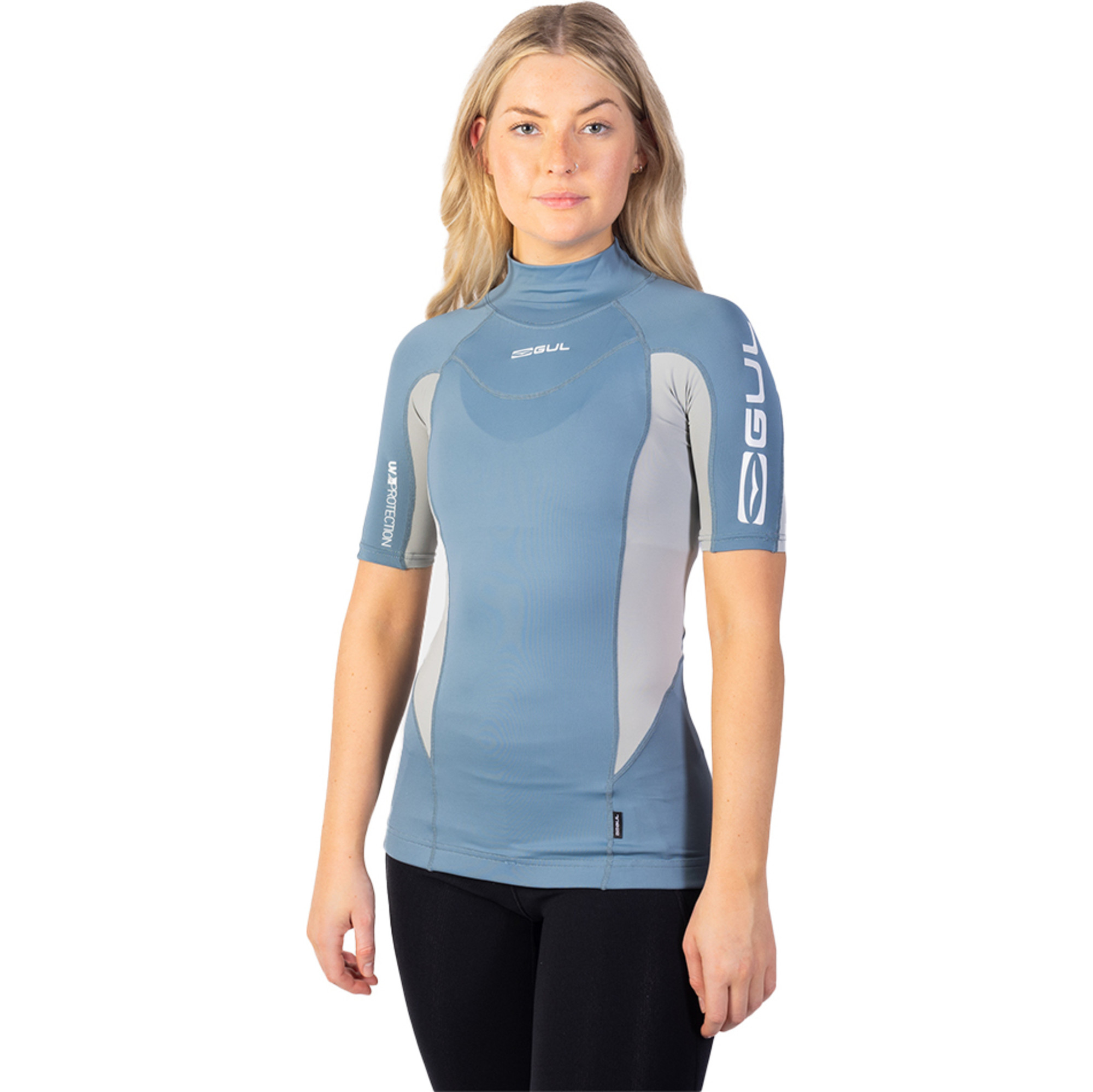 Ocean Ramsey Rash Guard Women's Premium Stretch Short Sleeve