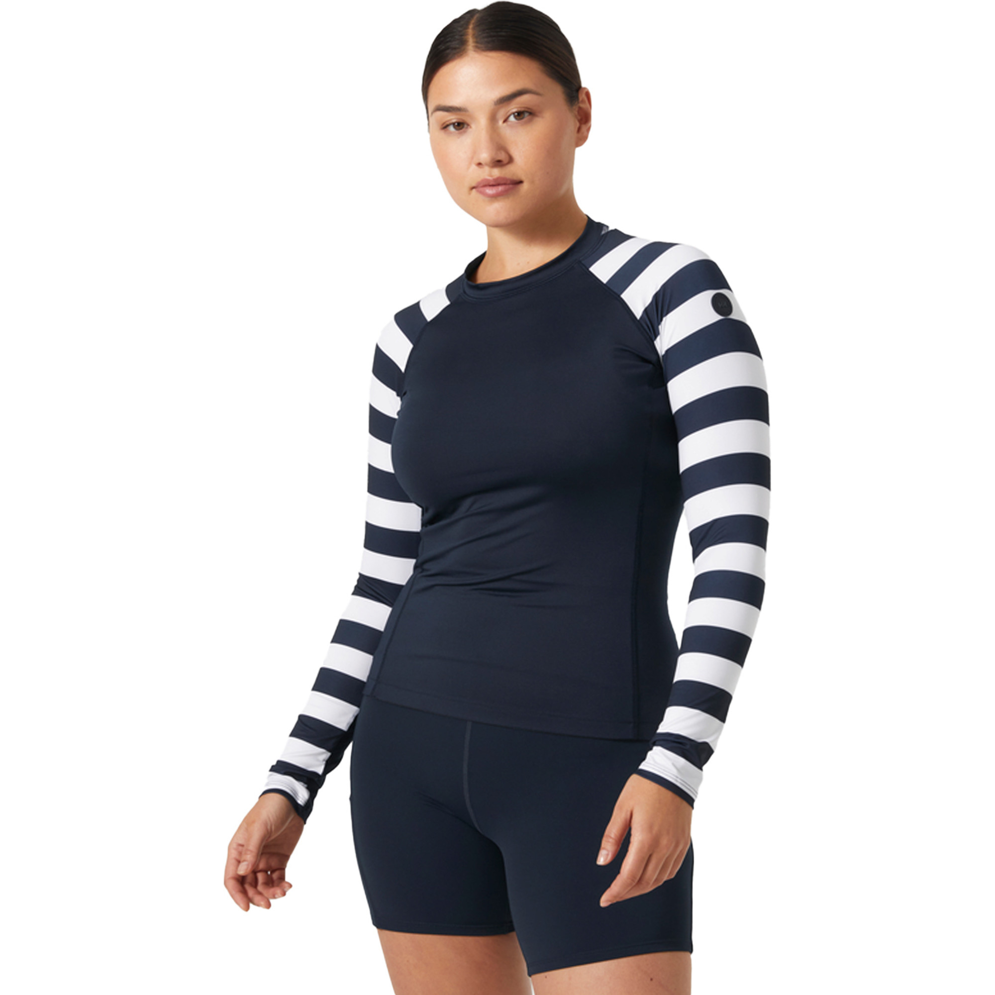 2023 Helly Hansen Womens Waterwear Rash Vest 34321 - Navy Stripe ...