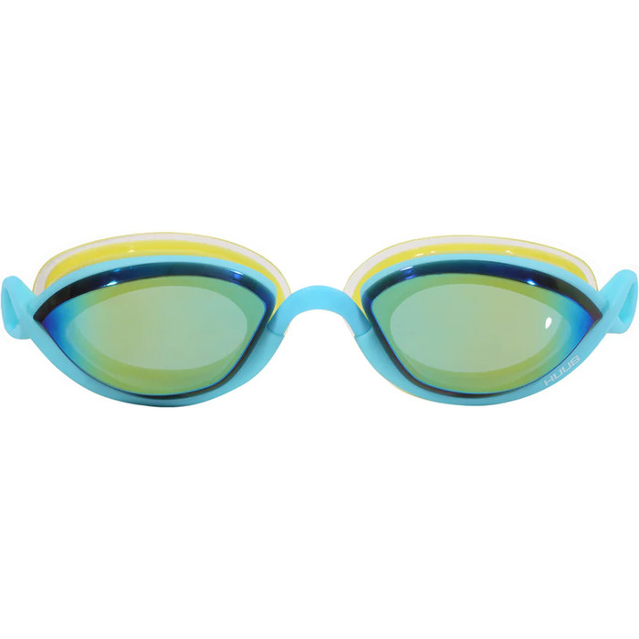2024 Huub Pinnacle Air Seal Swim Goggles A2-PINN - Aqua / Fluo Yellow