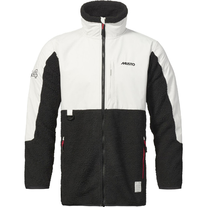 2023 Musto Mens 64 Sherpa Fleece Jacket 82532 - Black / Platinum ...