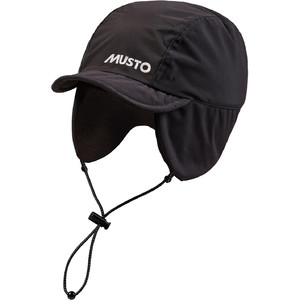 2024 Musto Mens MPX Fleece Lined Waterproof Cap 82268 - Black