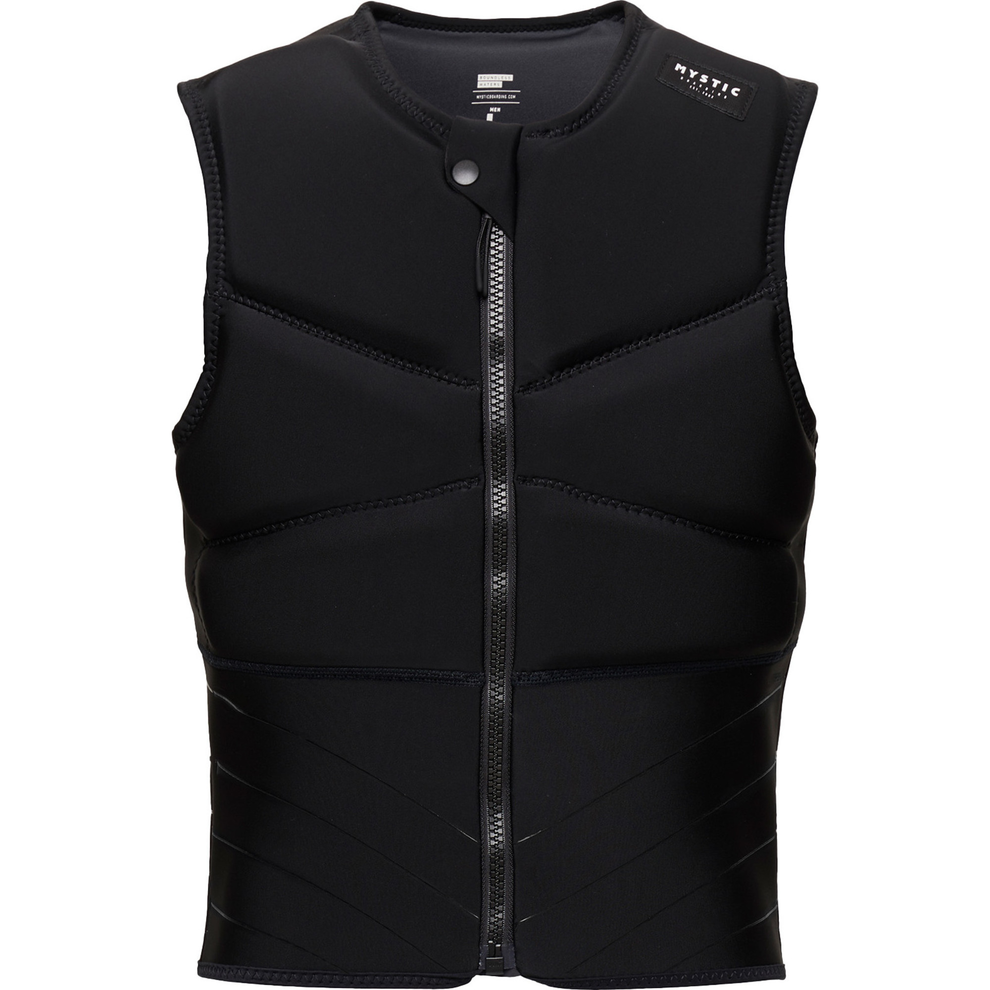 2024 Mystic Mens Block Front Zip Impact Vest 35005 230212 - Black ...