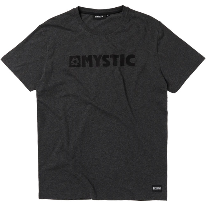 2023 Mystic Mens Brand Tee Shirt 35105.22033 - Asphalt Melee