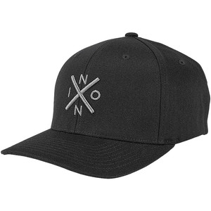 2024 Nixon Exchange Flex Fit Hat C2875  - Black / Charcoal