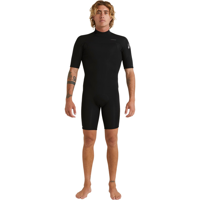 2023 Quiksilver Mens Everyday Sessions 2mm Back Zip Shorty Wetsuit EQYW503031 - Black