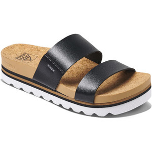 2023 Reef Womens Cushion Vista Hi RF0A3YP5BLA Sandals - Black