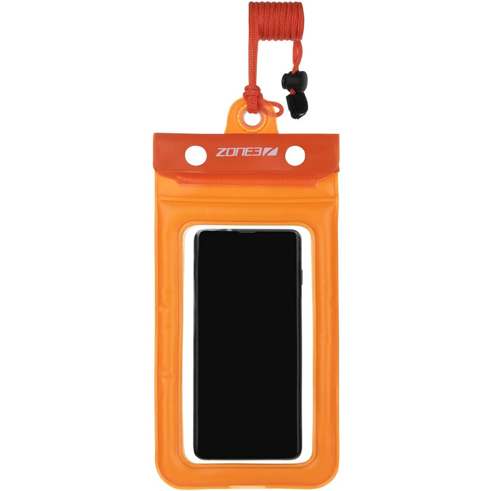 2024 Zone3 Buoyancy Waterproof Phone Pouch SA21WPP113 - Clear / Orange