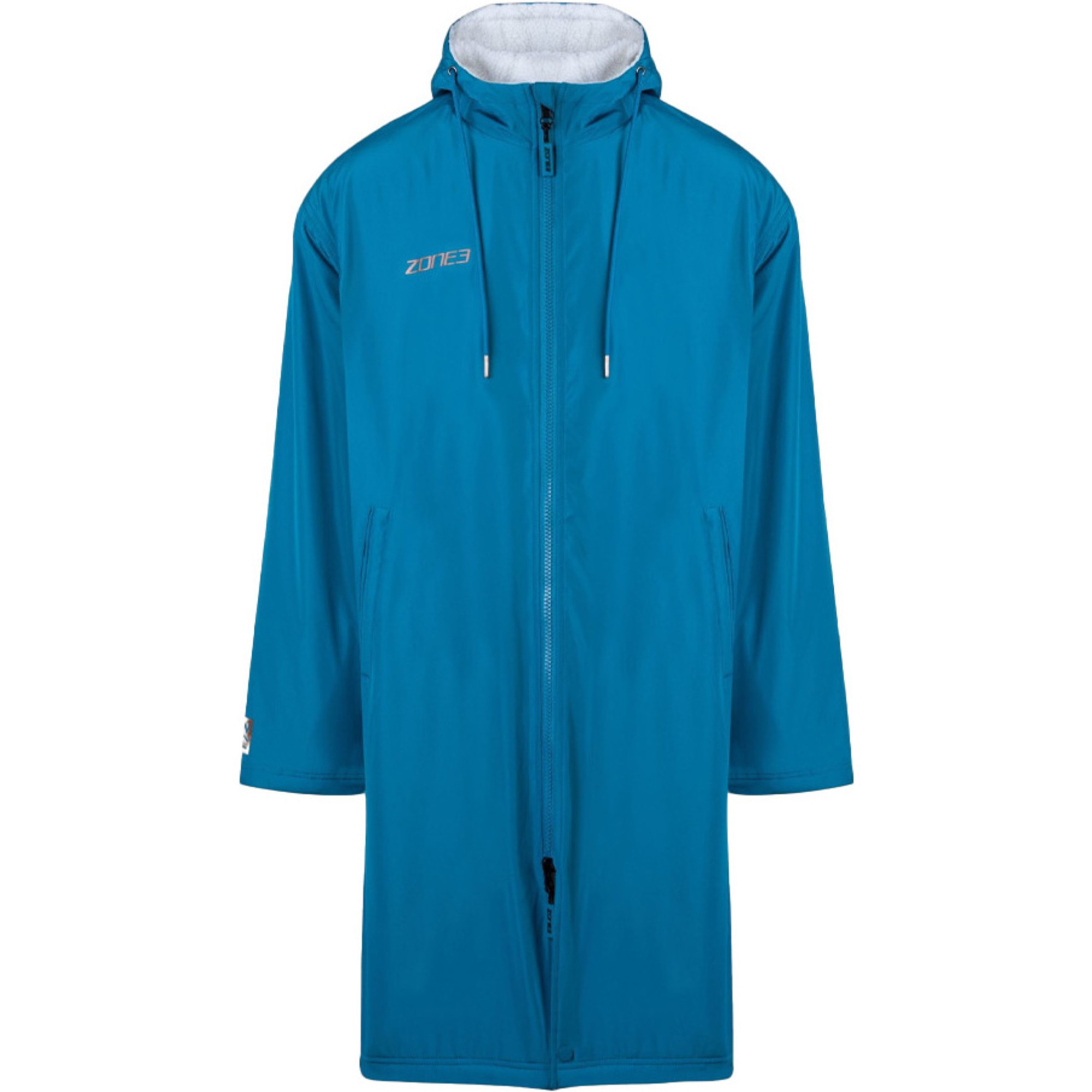 Zone3 Recycled Parka Changing Robe CW23URPC - Teal / Cream / Copper ...