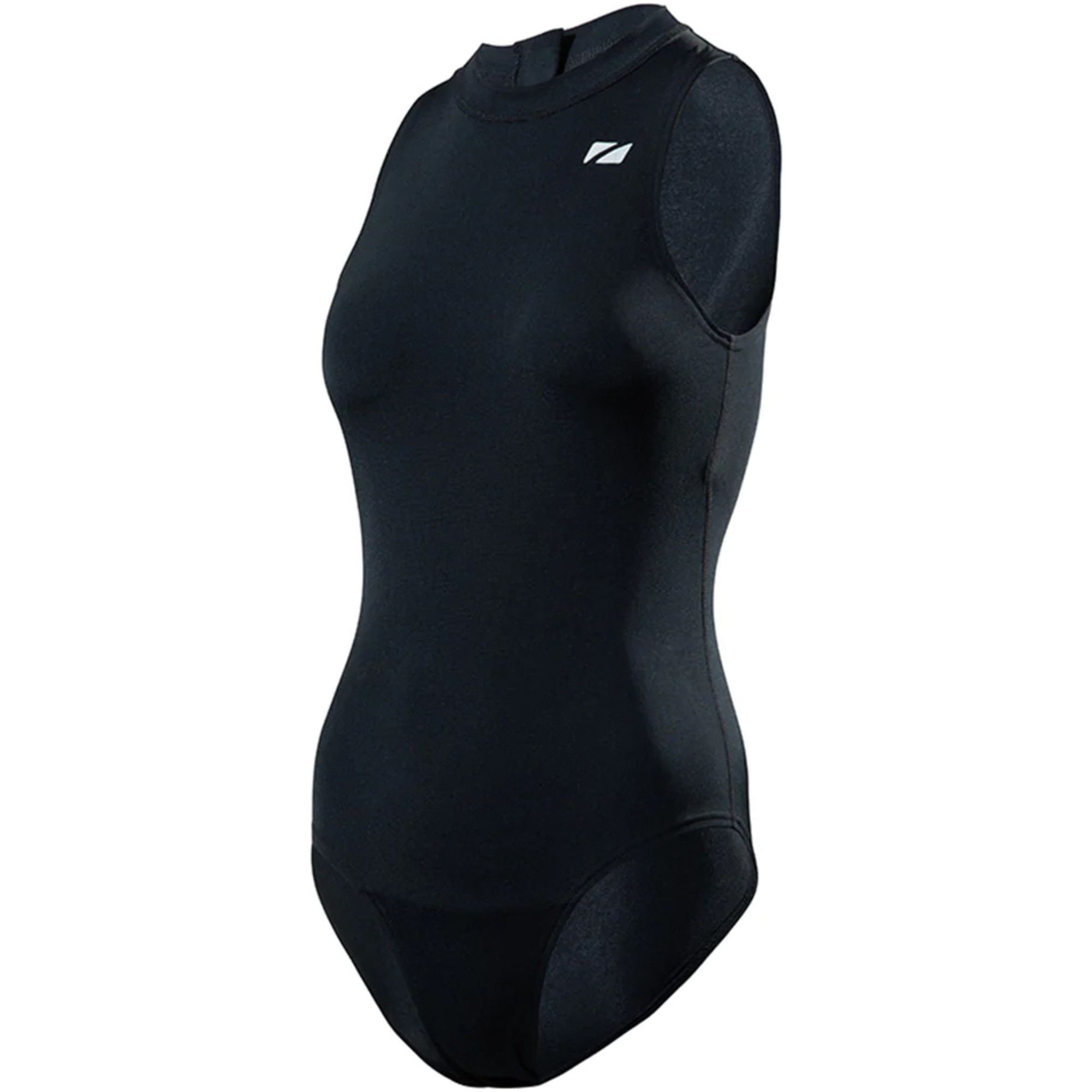 2024 Zone3 Womens OWS Renew High Neck Swim Costume SW22WOWSN101 - Black ...
