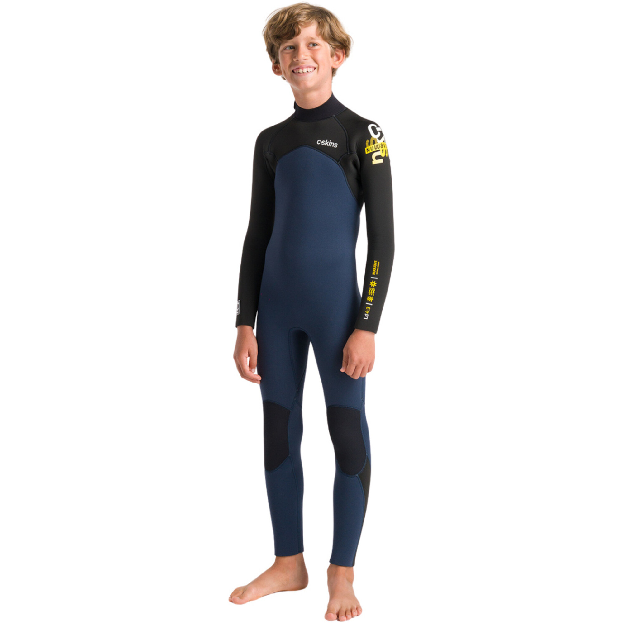 2025 C-Skins Junior NuWave Legend 4/3mm Back Zip Wetsuit C-NLE43JBZ ...