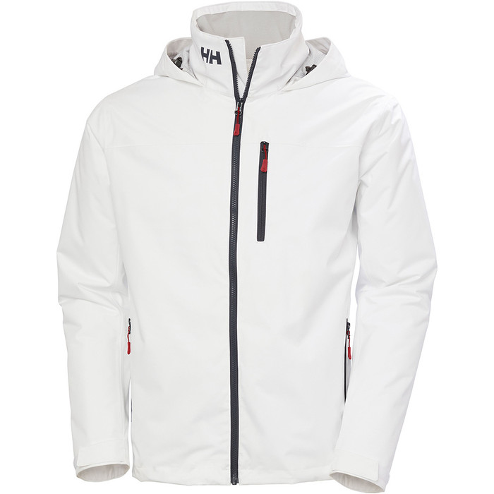 2025 Helly Hansen Mens Crew Casaco De Vela De Camada Intermédia Com Capuz  34442 White