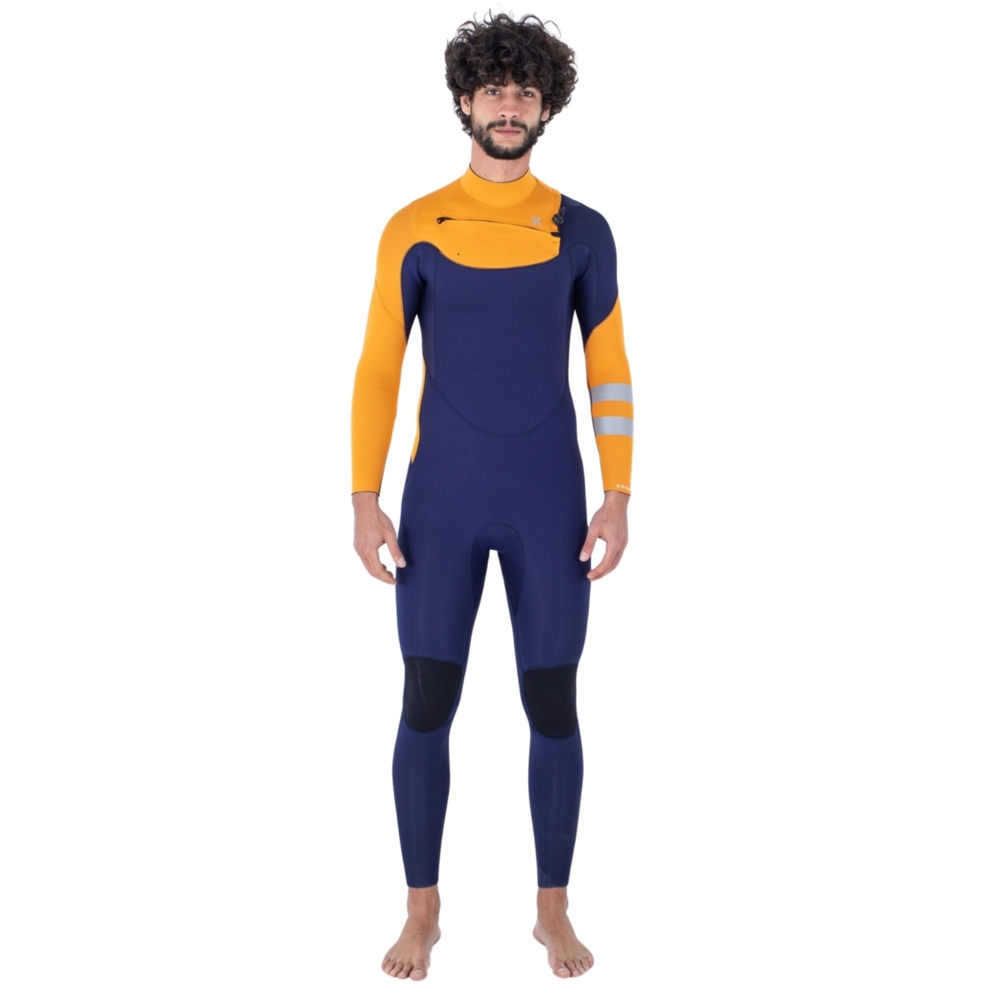 2024 Hurley Mens Advant 4/3mm Chest Zip Wetsuit MFS0013403 - Flag Blue ...