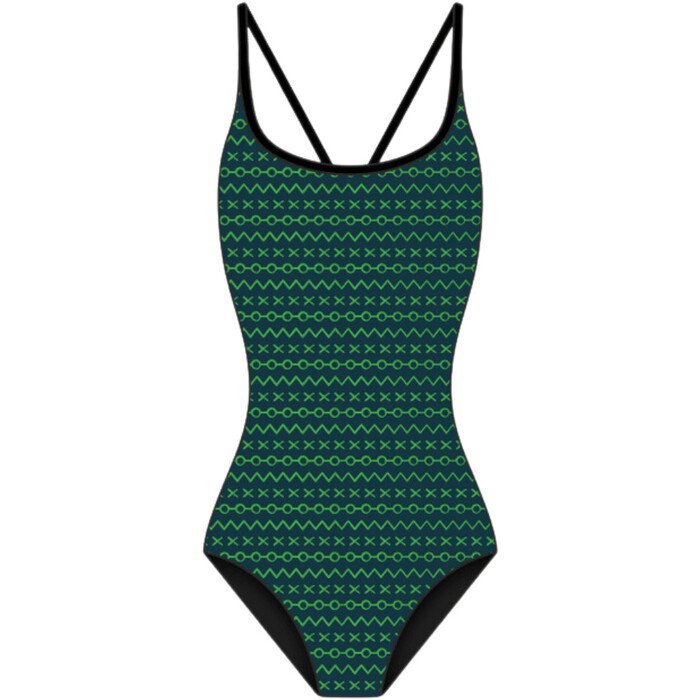 2024 Huub Womens Indie Swim Costume COSINDI - Black / Green