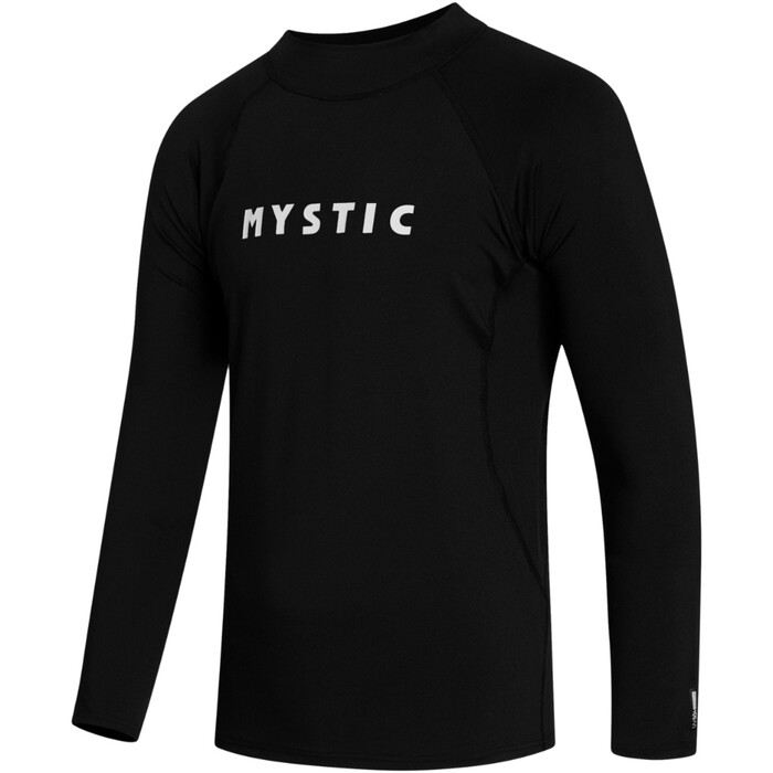 2024 Mystic Mens Star Long Sleeve Rash Vest 35001.240162 - Black