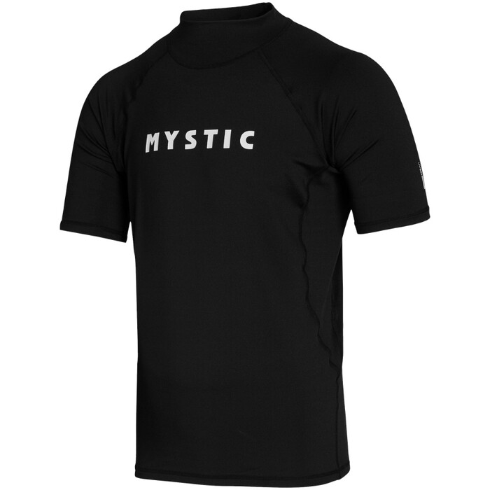 2024 Mystic Mens Star Short Sleeve Rash Vest 35001.240164 - Black