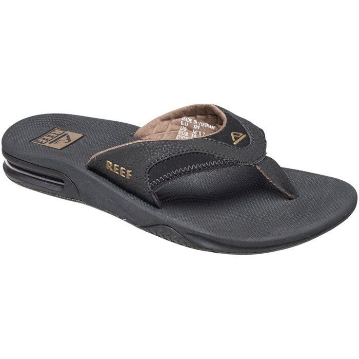 Fanning Flip Mens Black Reef Sandals Mick Fanning Reef Sandals