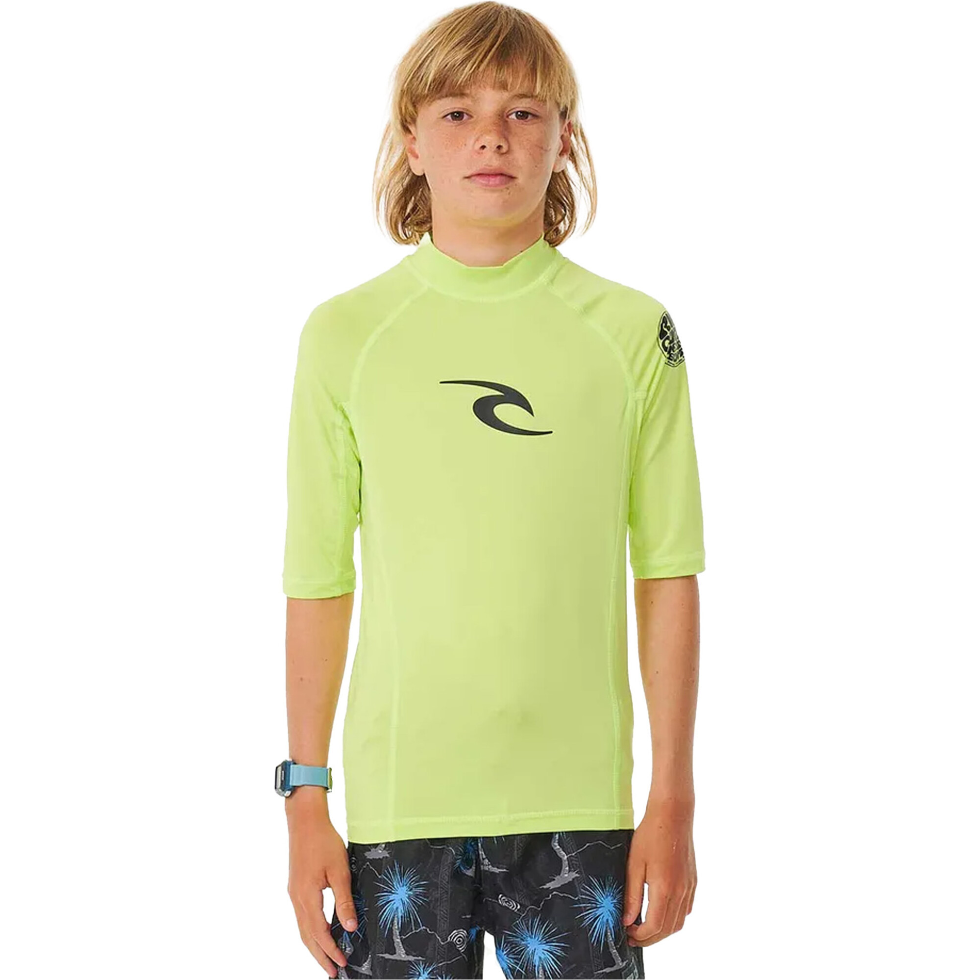 Shop Rip Curl Classic Surf Short Sleeve UPF Rash Vest In Vintage Navy - Fast Shipping & Easy