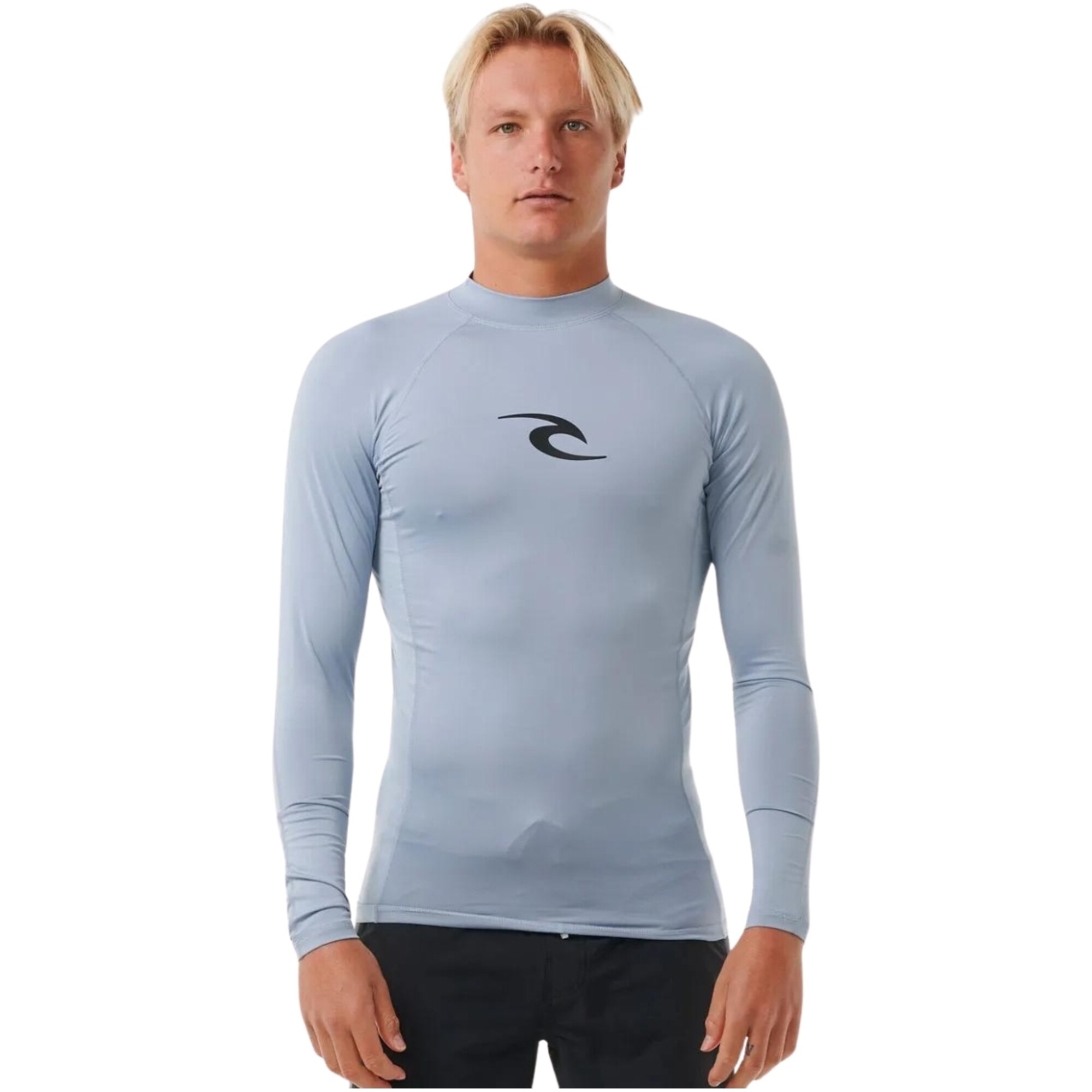 Rip Curl Waves UPF Performance Long Sleeve Rash Vest in Dark Navy - Rash Vests For Men | Fashion Wear