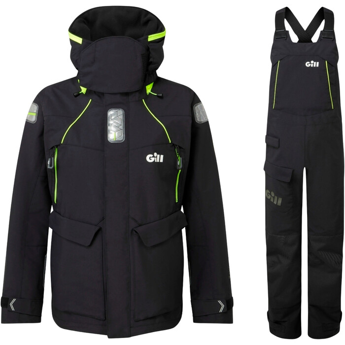 2025 Gill Womens OS2 Offshore Jacket Trouser Combi Set GWOOJATCSB Black