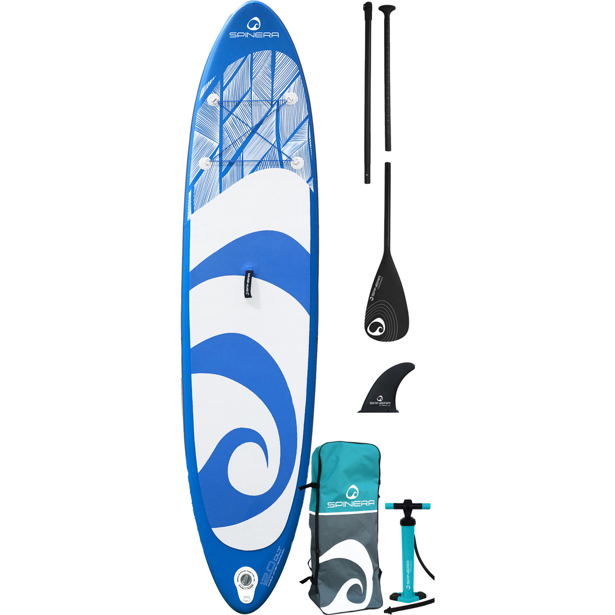 2021 Spinera SupVenture 12'0 Inflatable Stand Up Paddle Board Bag Pump ...