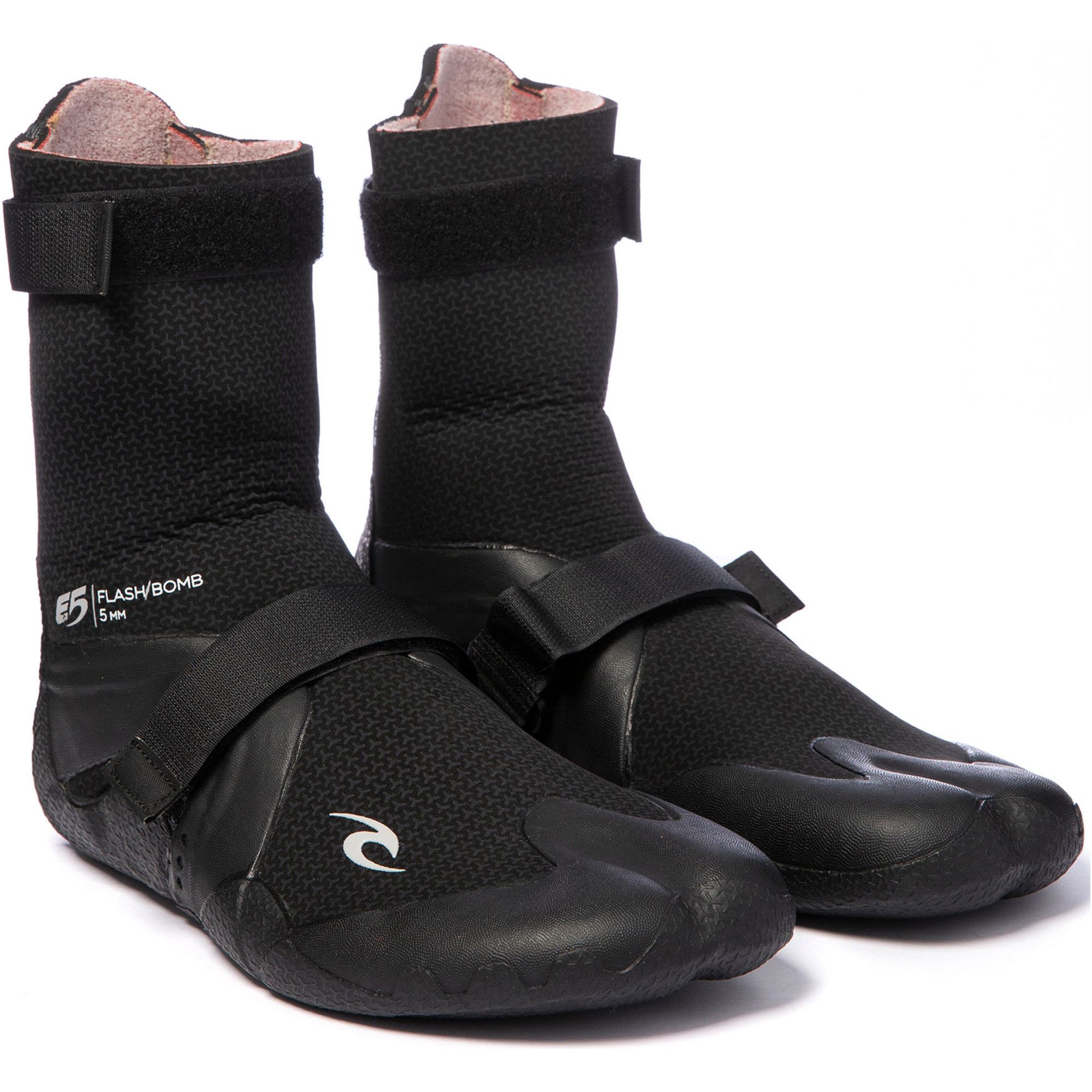 2020 Rip Curl Flashbomb 5mm Hidden Split Toe Boots WBO7IF Black