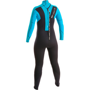Typhoon Girls Storm 5/4/3mm Wetsuit in Black/Turquoise 250606