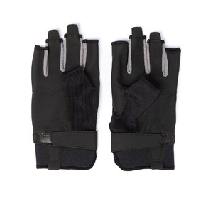 2022 Musto Essential Sailing Short Finger Gloves AUGL003 - Black