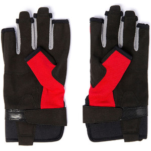 2024 Musto Essential Sailing Short Finger Gloves AUGL003 - Red