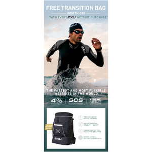2XU Propel Pro Triathlon Wetsuit BLACK / NEON GREEN GECKO MW5124c & Transition Back Pack