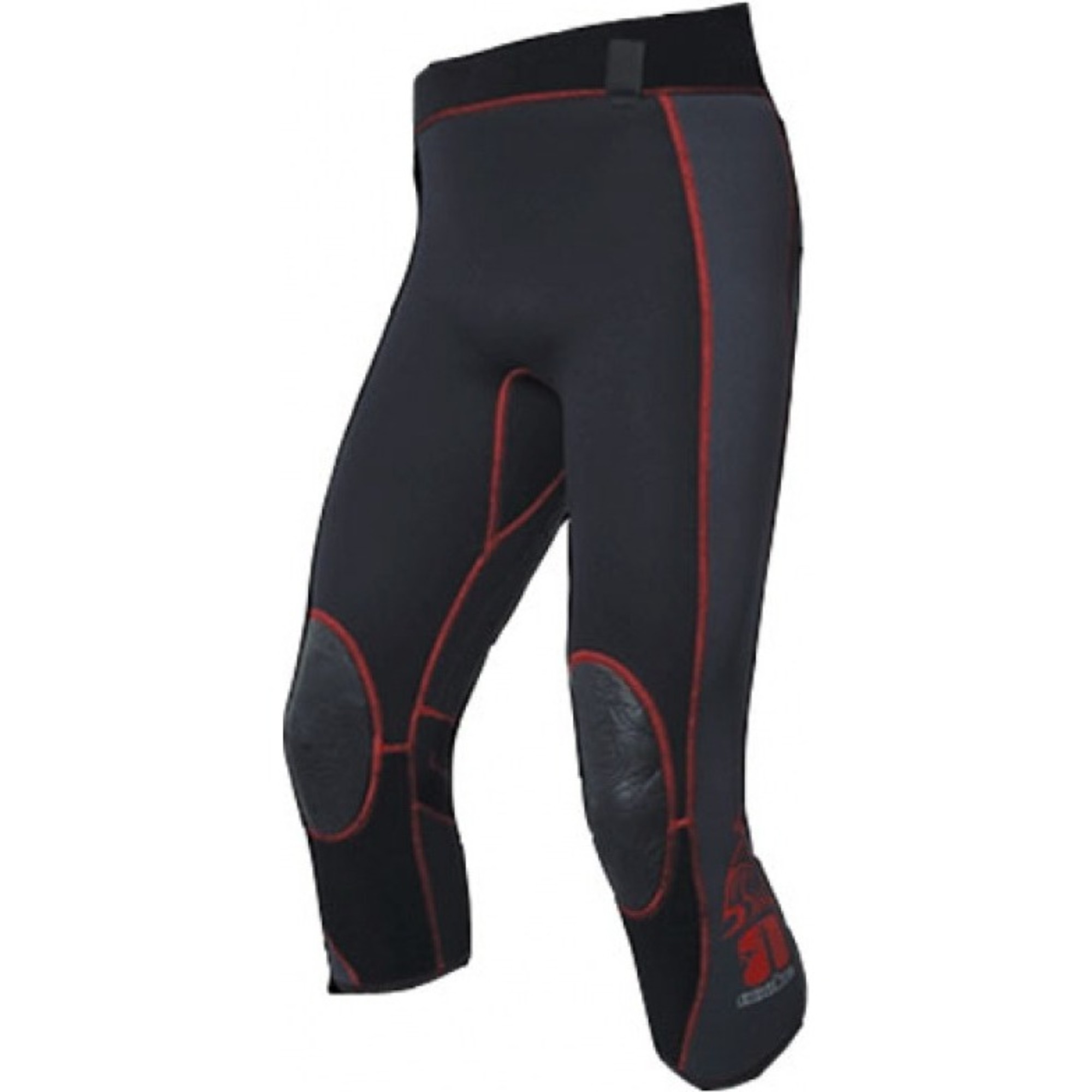 Nookie 3/4 Neoprene Strides in Black/Grey/Red Detailing NE013 Canoe & Kayak Wetsuit Outlet