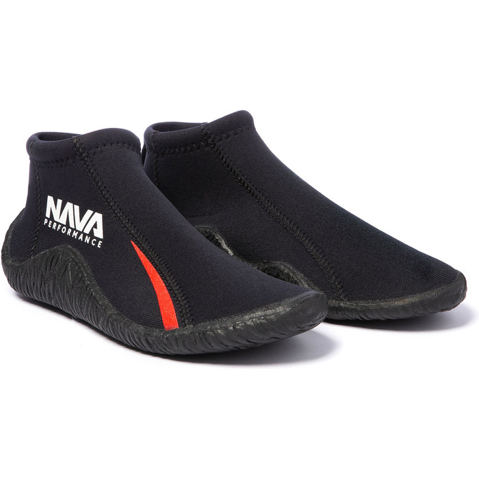 2024 Nava Performance Low-Cut 3mm Neoprene Boots NAVABT01 - Black
