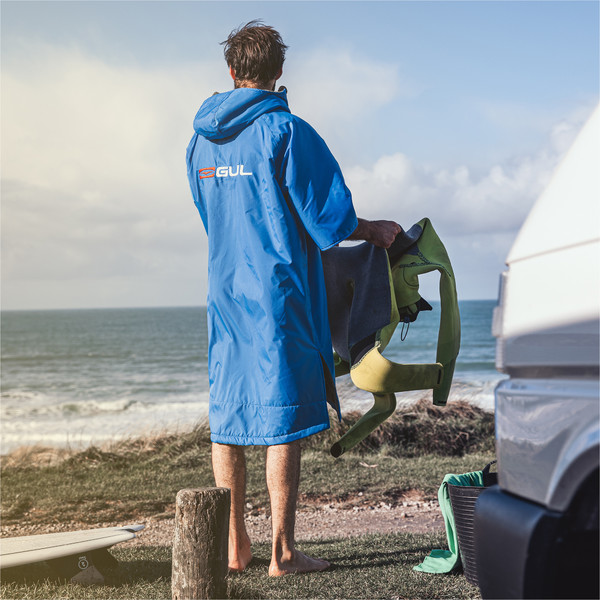 GUL Evorobe Change Robe Poncho o Fasciatoio per Cambio Accappatoio per Sport Acquatici e Surf in Spiaggia - Black Camo - Calore Termico