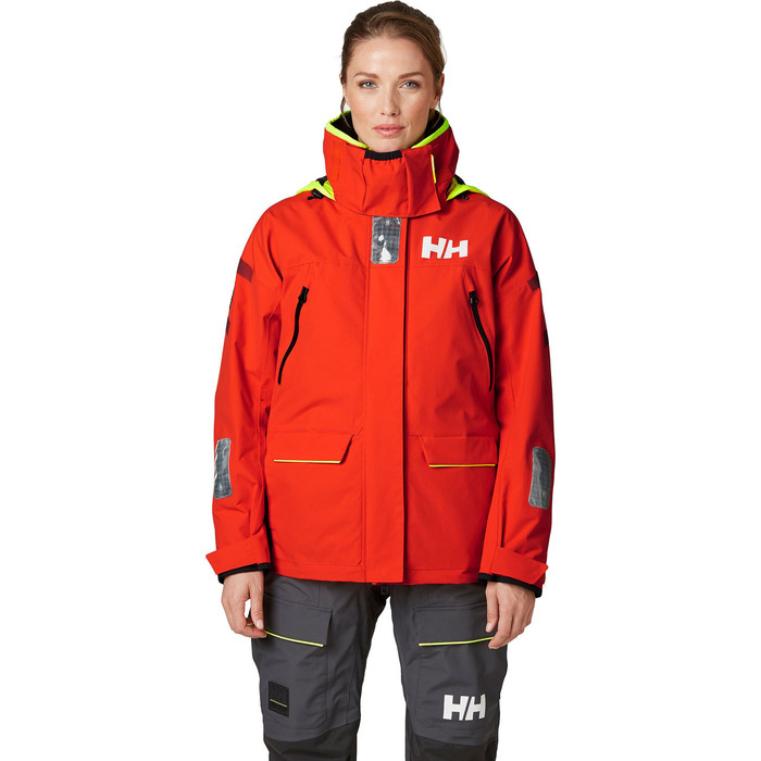 2021 Helly Hansen Womens Skagen Offshore Sailing Jacket 33920 - Cherry Tomato