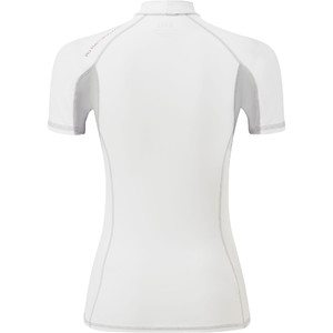 2021 Gill Womens Pro Short Sleeve Rash Vest 5021W - White