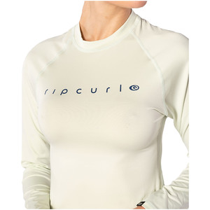 2020 Rip Curl Womens Sunny Rays Relaxed Long Sleeve Rash Vest WLY6FW - Mint