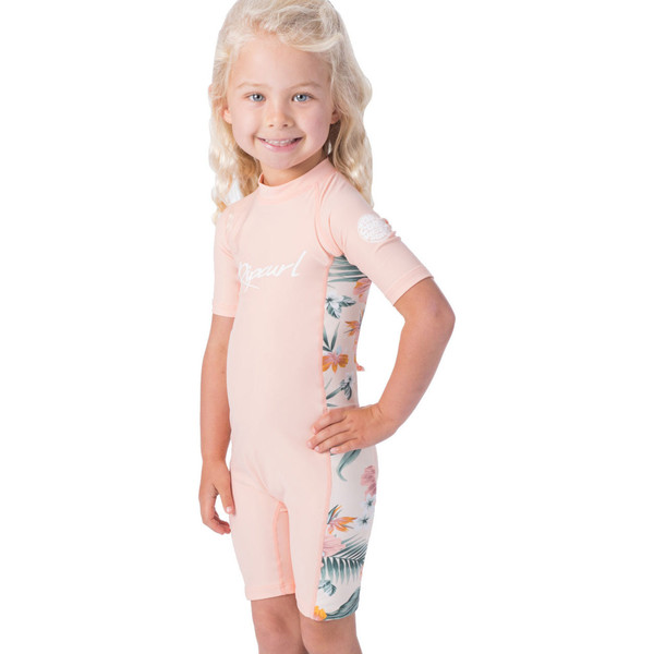 2020 Rip Curl Toddler Girls UV Sun Suit WLY9CF Peach Wetsuits