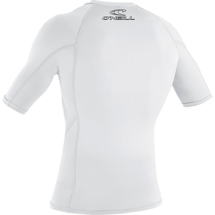 2024 O'Neill Youth Basic Skins Short Sleeve Rash Vest 3345 - White