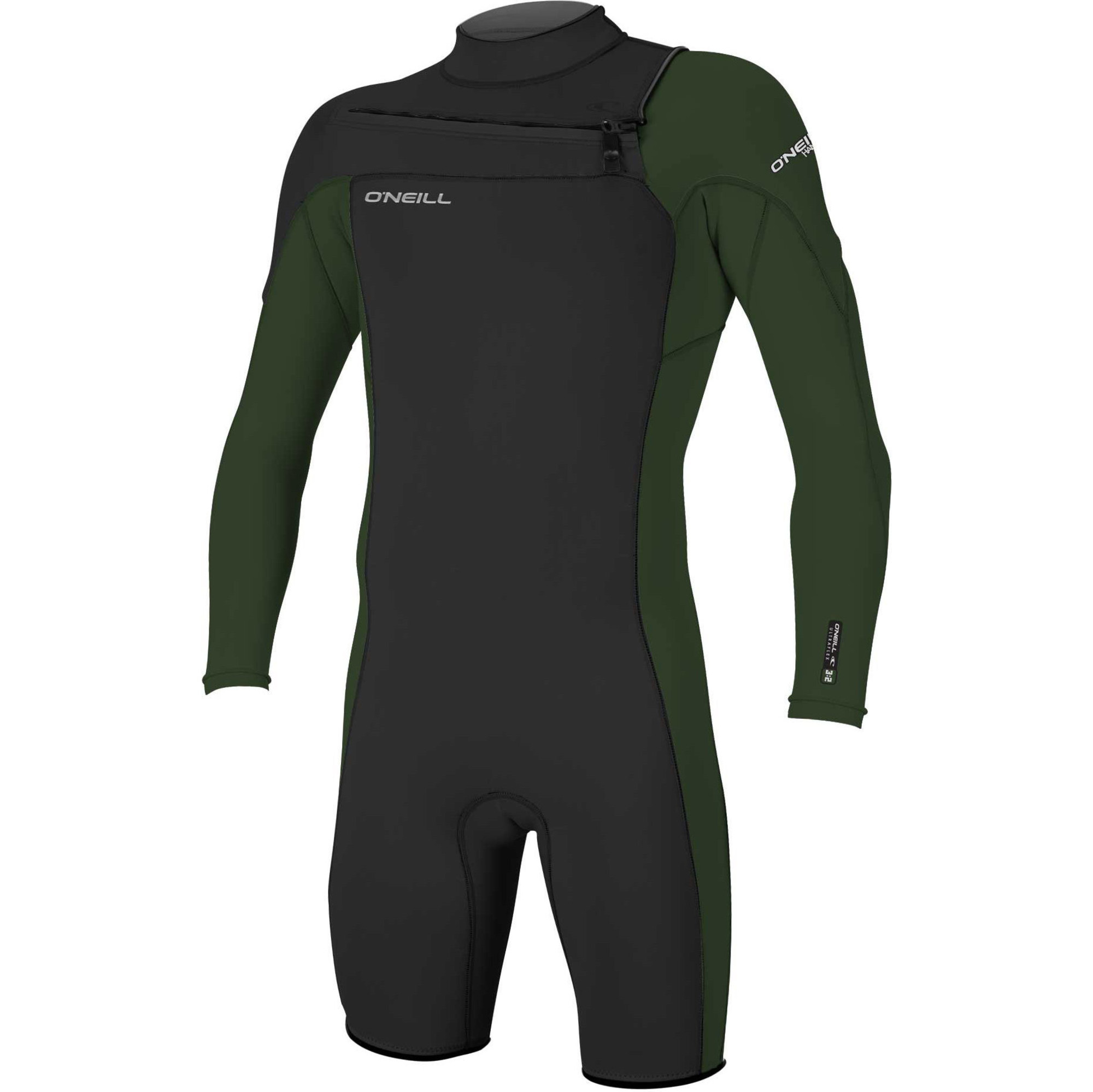 2021 O'Neill Mens Hammer 2mm Long Sleeve Chest Zip Shorty Wetsuit 4928