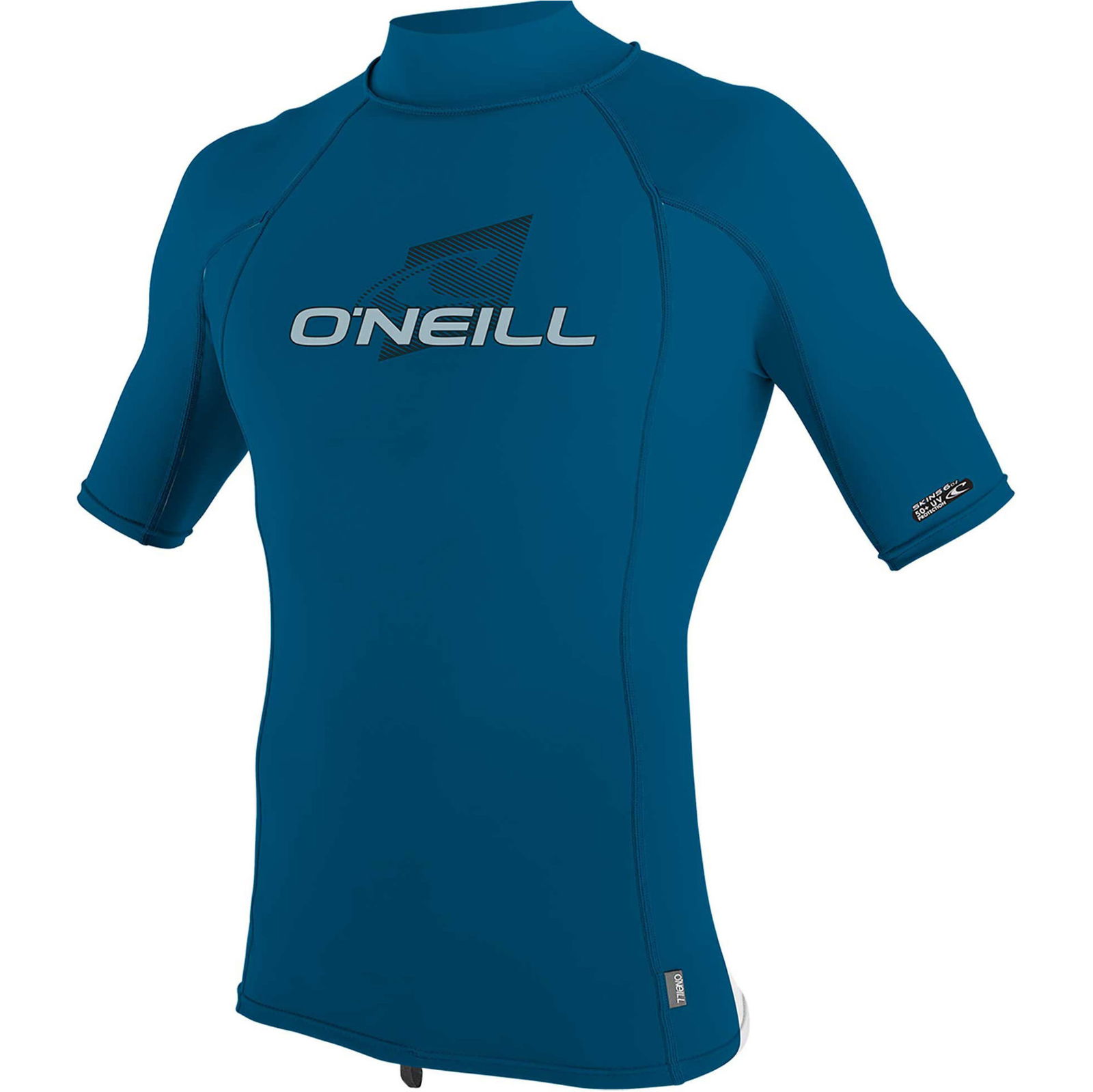 2021 O'Neill Mens Skins Short Sleeve Rash Vest 4517 Blue Wetsuits