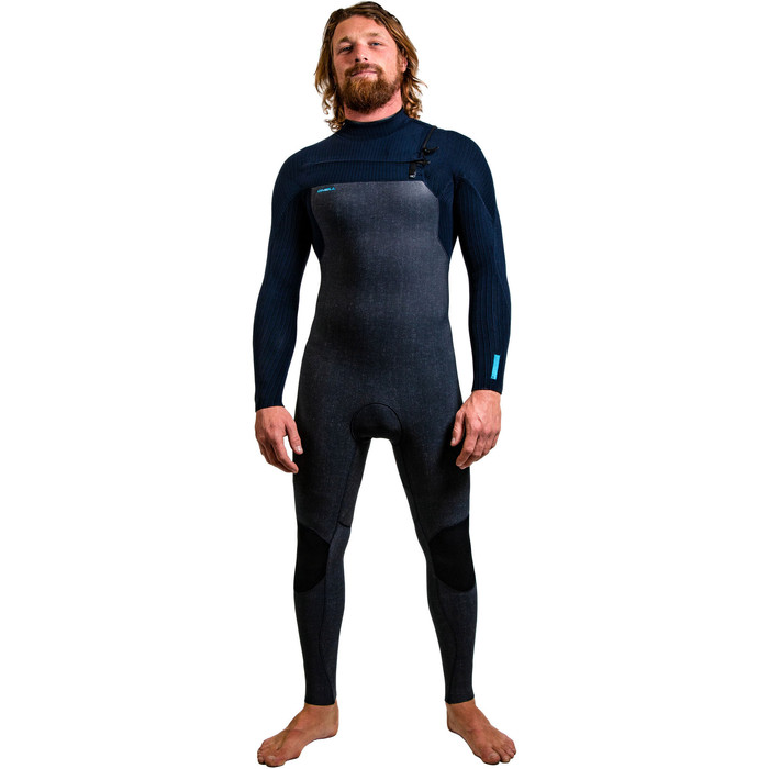 2021 O'Neill Mens HyperFreak+ 3/2mm Chest Zip Wetsuit 5343 - Acid Wash / Abyss