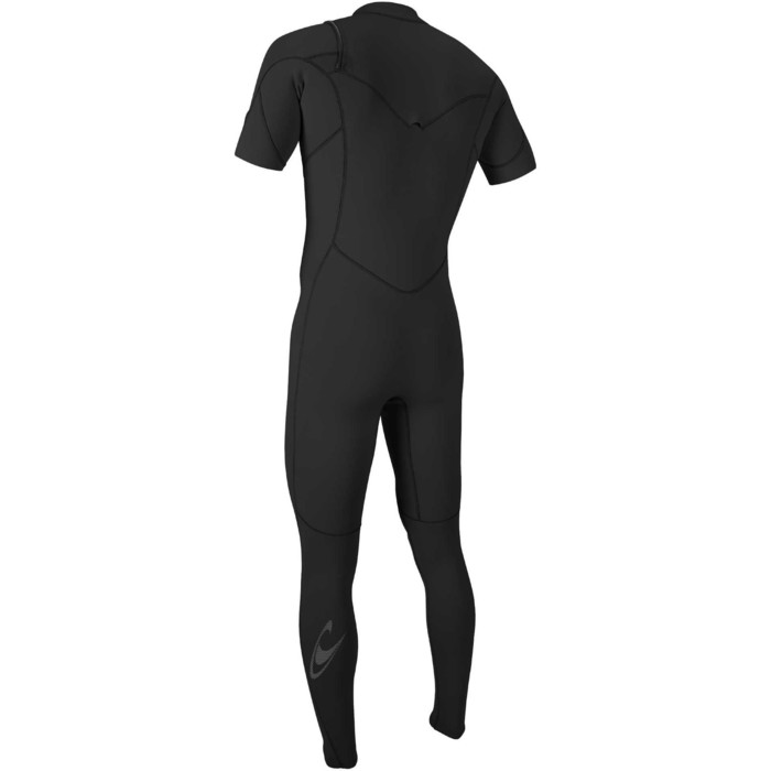 2022 O'Neill Mens Hammer 2mm Chest Zip Short Sleeve Wetsuit 5056 - Black
