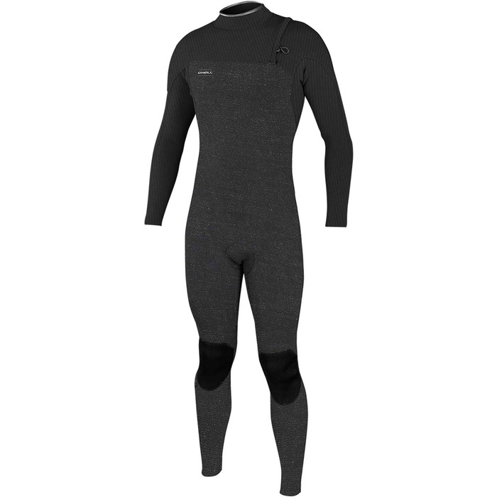 2021 O'Neill Mens Hyperfreak Comp 3/2mm Zipperless Wetsuit 4970 - Acid Wash / Graphite
