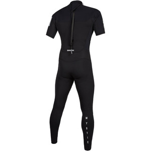 2021 Mystic Mens Brand 3/2mm Short Sleeve Back Zip Wetsuit 200068 - Black