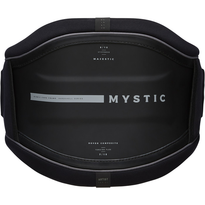 2021 Mystic Majestic Kite Waist Harness No Bar 210125- Black