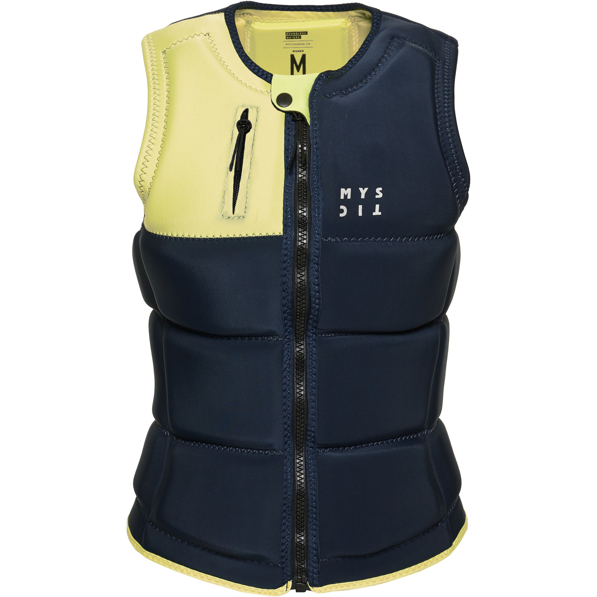 Mystic Mens Star Front Zip Wake Impact Vest 35005 240245 - Blue