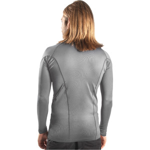 2021 Gul Mens Xola Long Sleeve Rash Vest RG0339-B9 - Grey