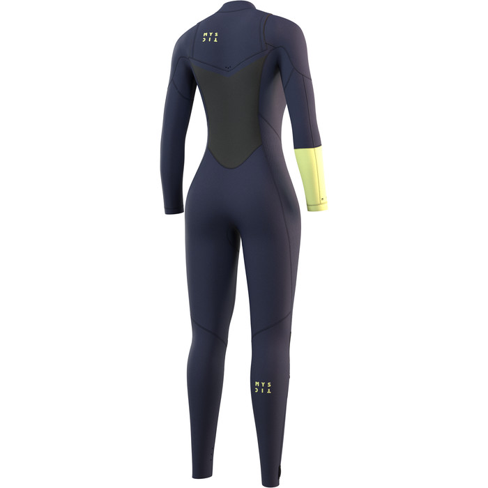 2024 Mystic Womens Dazzled 5/3mm Double Chest Zip Wetsuit 35000220093 - Night Blue